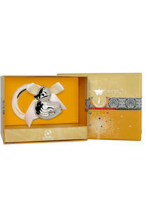 Погремушка на кольце "Утка" Аргента