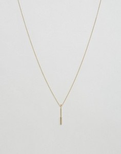 Длинное ожерелье с планкой Pieces Marla - Золотой