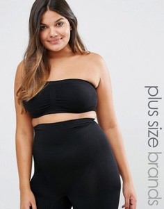 Бесшовный бюстгальтер-бандо Yours Clothing Surefit - Черный