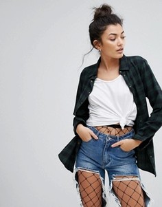 Рубашка бойфренда в клетку ASOS - Мульти