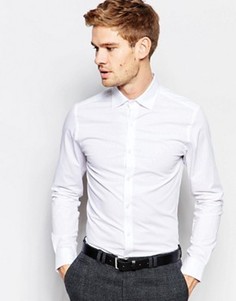 Облегающая эластичная рубашка Selected Homme - Белый