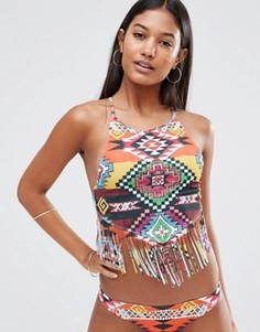 Бикини-топ с бахромой Jaded London - Мульти
