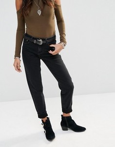 Потертые черные джинсы в винтажном стиле Glamorous - Черный