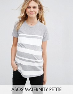 Футболка для беременных с полосками ASOS Maternity PETITE - Мульти
