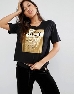 Футболка с принтом Juicy Couture - Черный