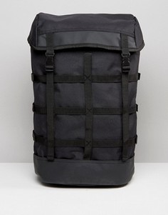 Нейлоновый рюкзак с решеткой из ремешков ASOS - Черный