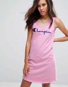 Платье-майка с логотипом Champion - Розовый