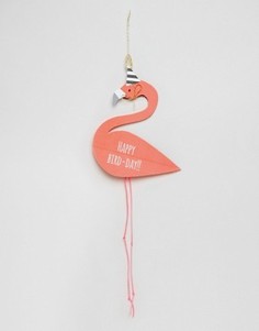 Открытка на день рождения в виде фламинго с отделкой ячеистой бумагой Meri Meri - Мульти