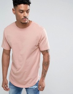 Длинная футболка Troy - Розовый