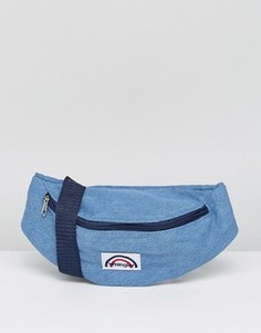Джинсовая сумка-кошелек на пояс с логотипом Wrangler - Синий