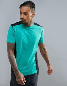 Зеленая футболка со вставками New Look SPORT - Зеленый