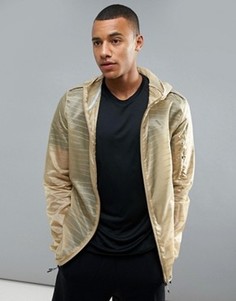 Бежевая куртка с флоковым принтом adidas Running Supernova TKO B28237 - Бежевый