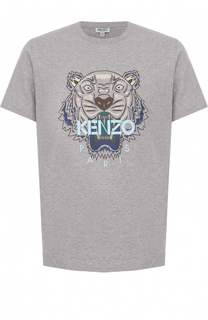 Хлопковая футболка с принтом Kenzo