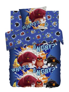 Постельное белье Angry Birds.