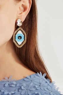 Серьги с бисером Eye Shourouk