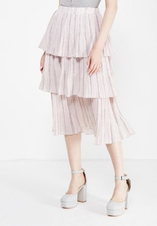 Юбка LOST INK TIERED PLEAT FRILL SKIRT
