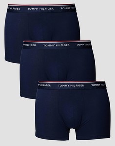 3 пары эластичных боксеров-брифов Tommy Hilfiger - Темно-синий