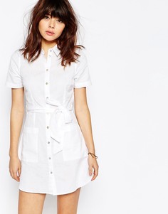 Льняное платье-рубашка ASOS - Мульти