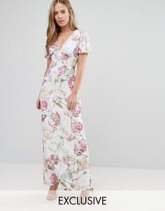 Платье макси с винтажным цветочным принтом Hope and Ivy - Мульти