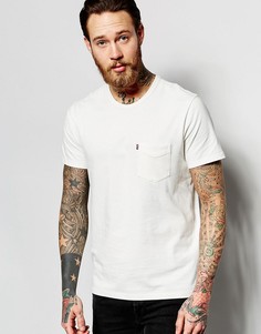 Белая футболка с карманом Levis Sunset - Белый