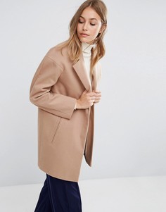 Пальто-кокон в мальчишеском стиле ASOS - Светло-серый