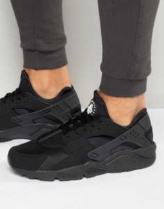 Мужские черные кроссовки Nike Air Huarache 318429-003 - Черный