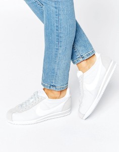 Классические белые кроссовки Nike Cortez - Белый