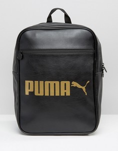 Рюкзак из искусственной кожи с логотипом Puma - Черный
