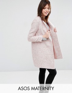 Пальто слим для беременных ASOS Maternity - Розовый