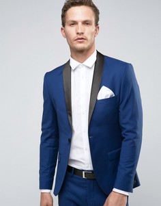 Супероблегающий пиджак-смокинг Selected Homme - Темно-синий