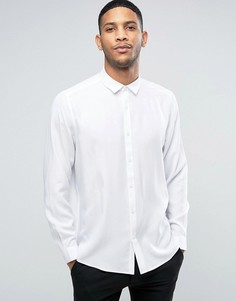 Белая вискозная oversize-рубашка ASOS - Белый