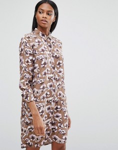 Платье-рубашка с принтом маков Y.A.S - Мульти