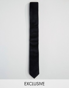 Черный бархатный галстук Reclaimed Vintage Inspired - Черный