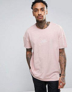Свободная футболка Sixth June - Розовый