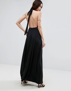 Платье макси с открытой спиной ASOS - Черный