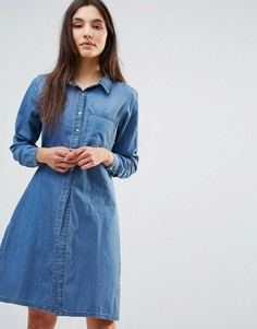 Джинсовое цельнокройное платье Parisian - Синий