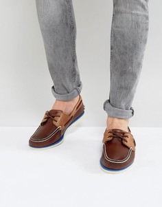 Классические кожаные мокасины Timberland - Коричневый
