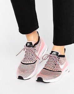 Розовые кроссовки с вязаной отделкой Nike Air Max Thea Ultra - Розовый