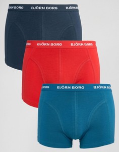 3 пары боксеров-брифов Bjorn Borg - Черный