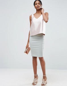 Юбка-карандаш с завышенной талией ASOS - Зеленый