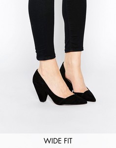 Tуфли для широкой стопы на каблуке ASOS SAPPHIRE - Черный