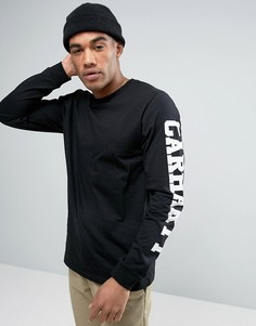 Лонгслив с принтом на рукаве Carhartt WIP College - Черный