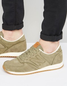 Бежевые кроссовки для бега в стиле 70-х New Balance 420 U420NOT - Зеленый