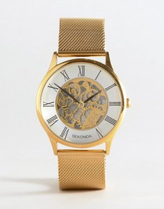 Часы с видимым механизмом Sekonda эксклюзивно для ASOS - Золотой
