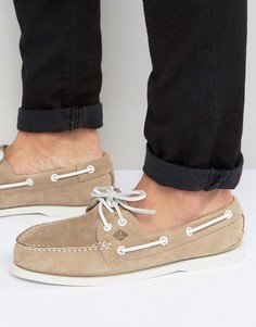 Замшевые мокасины Sperry Topsider - Бежевый