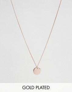 Ожерелье с покрытием цвета розового золота Pieces May - Золотой