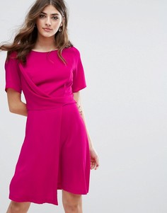 Платье мини с драпировкой New Look - Розовый