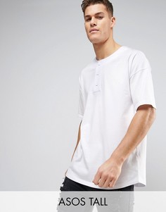 Белая oversize-футболка ASOS TALL - Белый