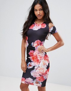 Платье-футляр с броским цветочным принтом Jessica Wright - Мульти