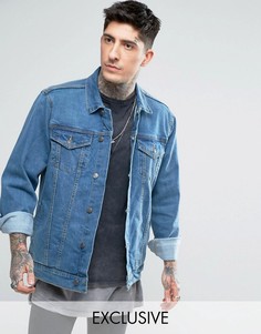 Джинсовая куртка в стиле oversize Reclaimed Vintage Inspired - Синий
